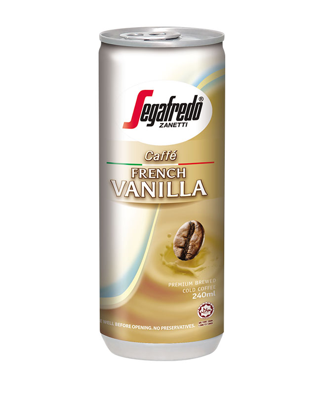 SEGAFREDO ZANETTI - FRENCH VANILLA CANNED COFFEE
