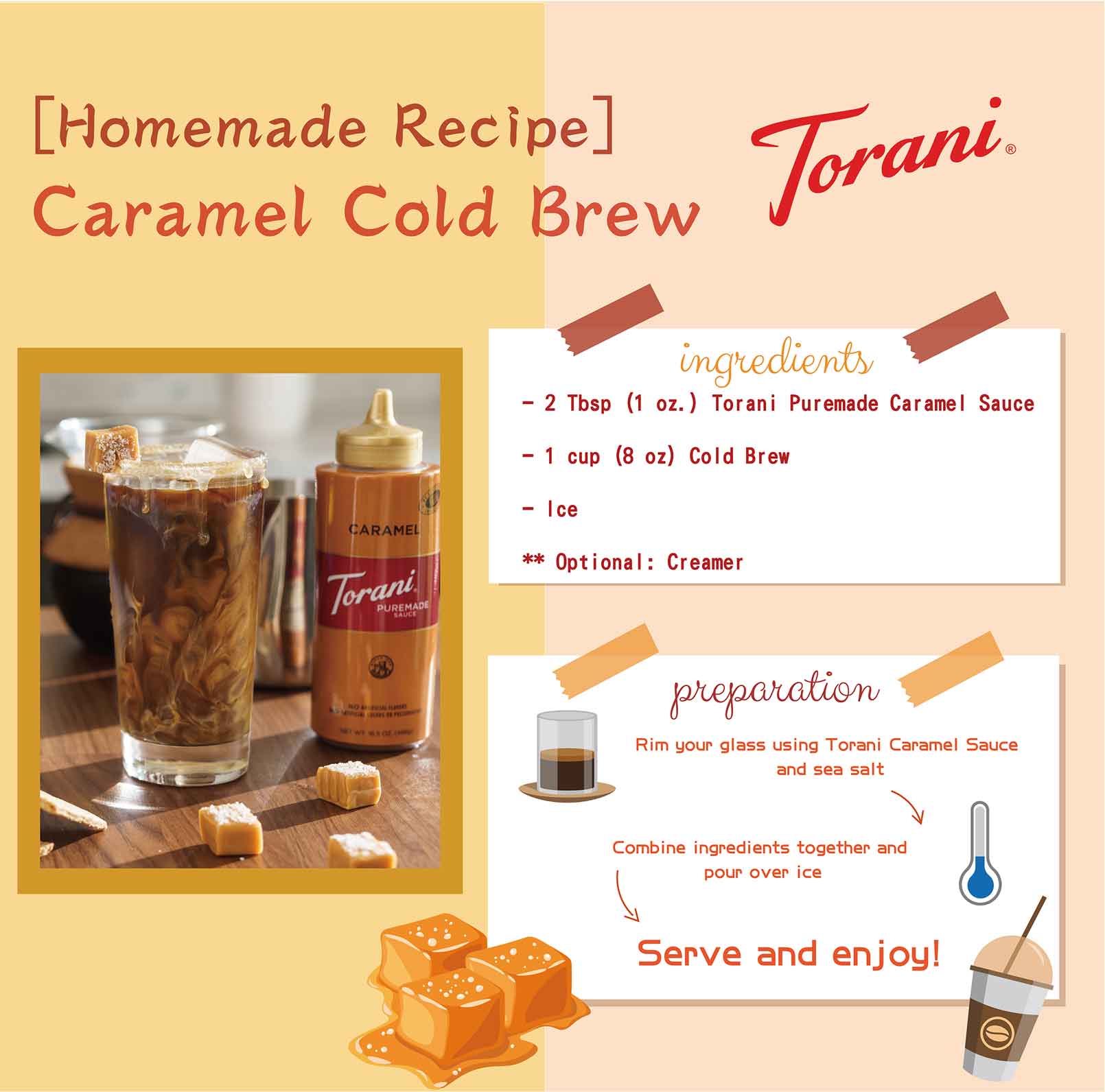 Torani: 焦糖冷萃咖啡
