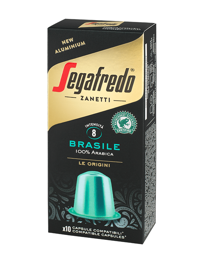 Segafredo Zanetti - [100% Arabica (Single Origin)] Brasile Aluminum Coffee Capsule (Nespresso® Compatible Capsule)