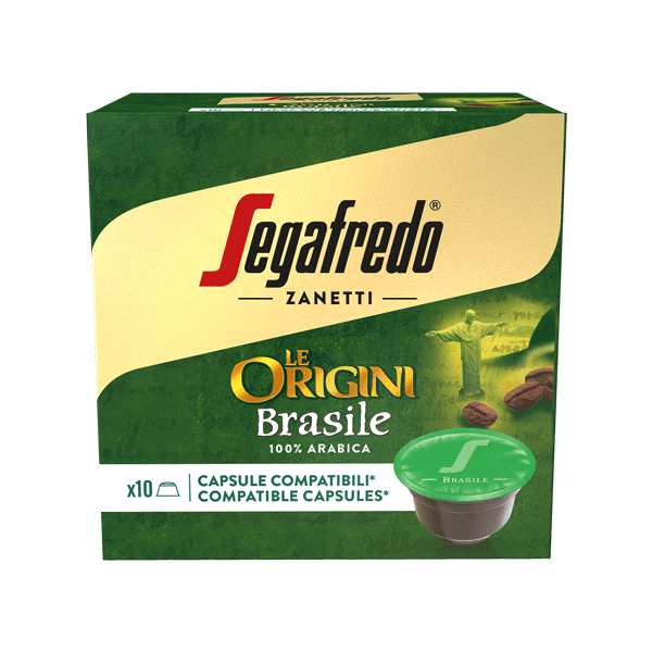 SEGAFREDO ZANETTI - [100% ARABICA (SINGLE ORIGIN)] BRASILE COFFEE CAPSULE