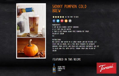 Skinny Pumpkin Cold Brew
