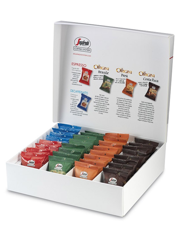 SEGAFREDO COFFEE SYSTEM - ESPRESSO CAPSULE ASSORTED BOX 32 PCS