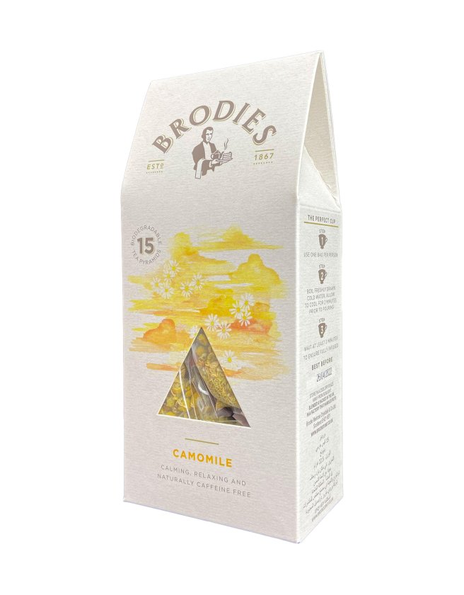 BRODIES - CAMOMILE PYRAMID TEA BAG